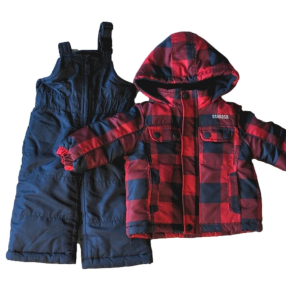 OshKosh B'Gosh Two-Piece Infant Snowsuit Set * 12M - Picture 1 of 11